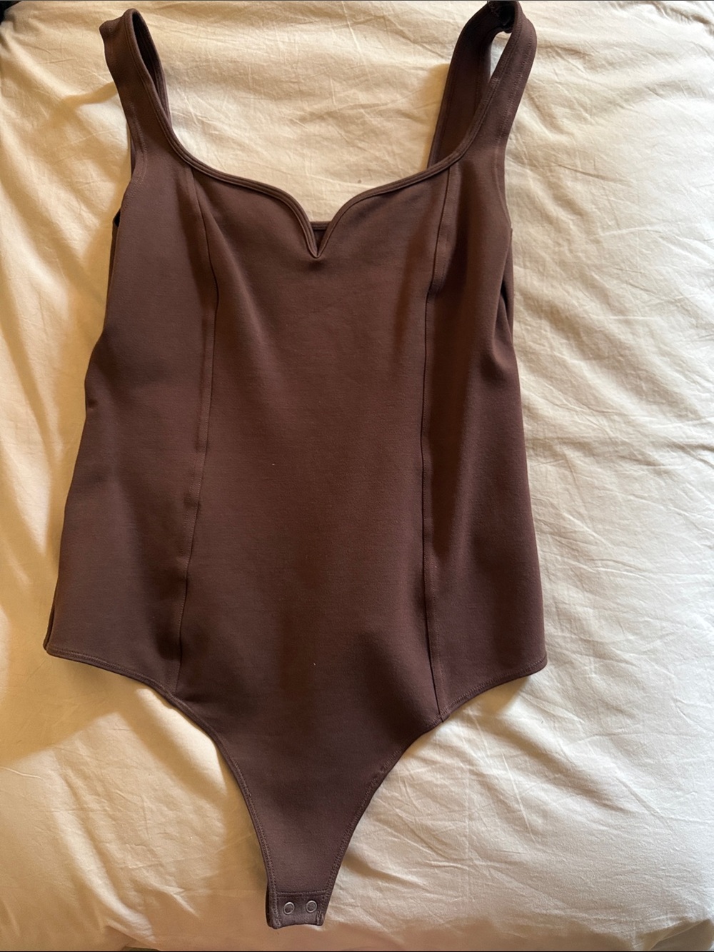 Abercrombie & Fitch Brown Sleeveless Bodysuit